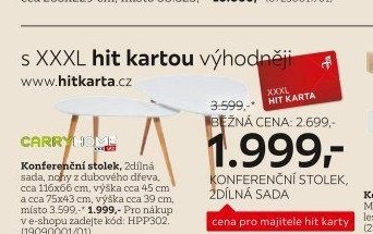 Konferenční stolek 2dílná sada