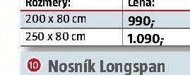 Rám Longspan, 250 x 80 cm
