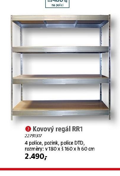Kovový regál RR1