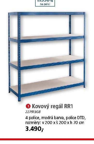 Kovový regál RR1