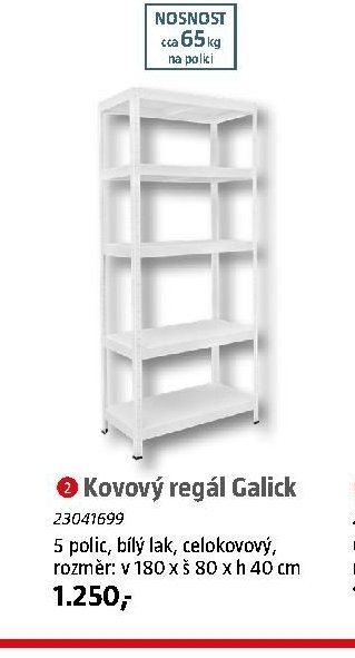 Kovový regál Galick