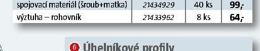 spojovací materiál (šroub+matka)