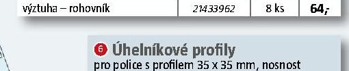 výztuha - rohovník