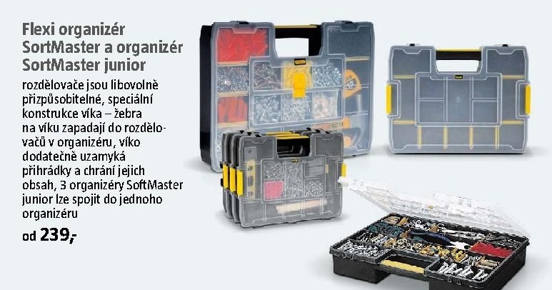 Flexi organizér SortMaster a organizér SortMaster junior