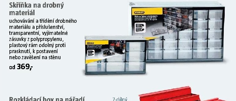 Skříňka na drobný materiál