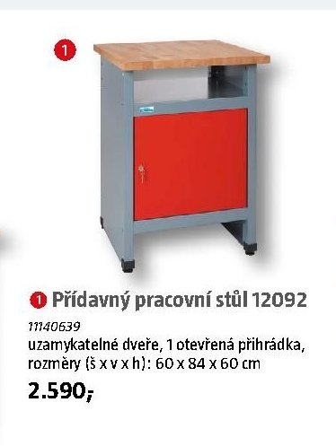 Přídavný pracovní stůl 12092