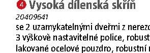Vysoká dílenská skříň