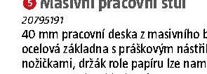 Masivní pracovní stůl