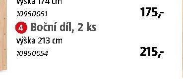 Boční díl, 2 ks