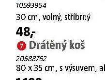 Držák 30 cm, volný, stříbrný