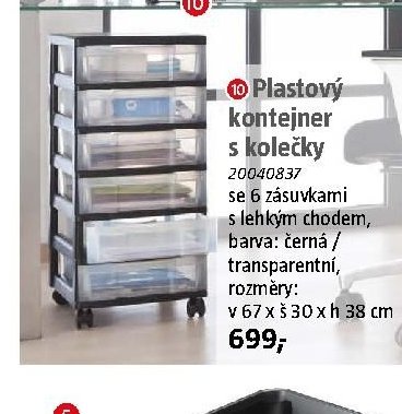 Plastový kontejner s kolečky (poz. 10)