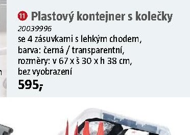 Plastový kontejner s kolečky (poz. 11)