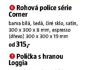 Rohová police série Corner