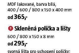 Polička s hranou Loggia