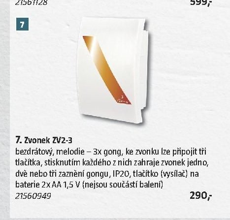 Zvonek ZV2-3