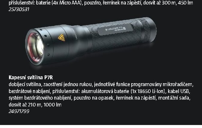 Kapesní svítilna P7R