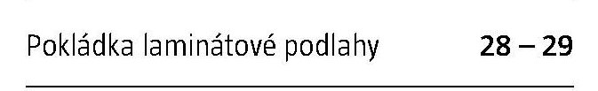 Pokládka laminátové podlahy