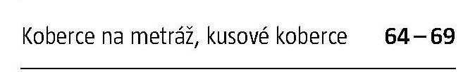 Koberce na metráž, kusové koberce
