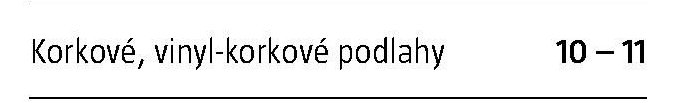 Korkové, vinyl-korkové podlahy