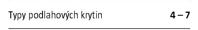 Typy podlahových krytin