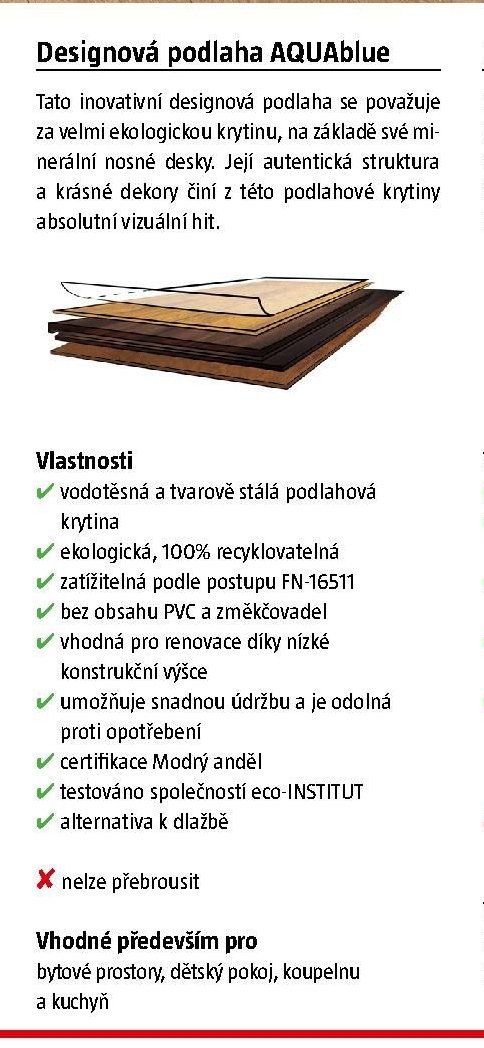 Designová podlaha AQUAblue