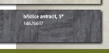 břidlice antracit, S