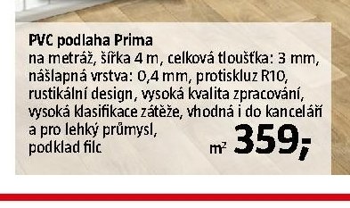 PVC podlaha Prima