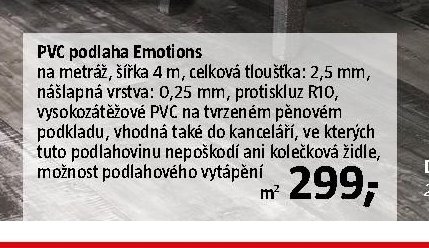 PVC podlaha Emotions
