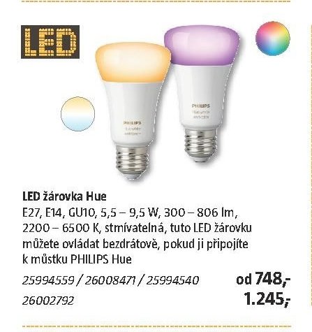 LED žárovka Hue
