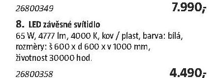 LED závěsné svítidlo
