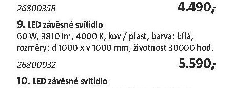 LED závěsné svítidlo