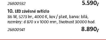 LED závěsné svítidlo
