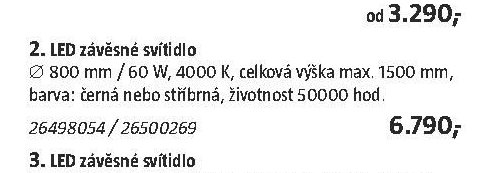 LED závěsné svítidlo