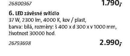 LED závěsné svítidlo