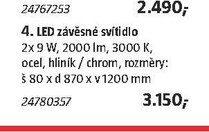 LED závěsné svítidlo