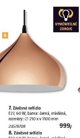 7. Závěsné svítidlo