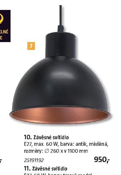 10. Závěsné svítidlo