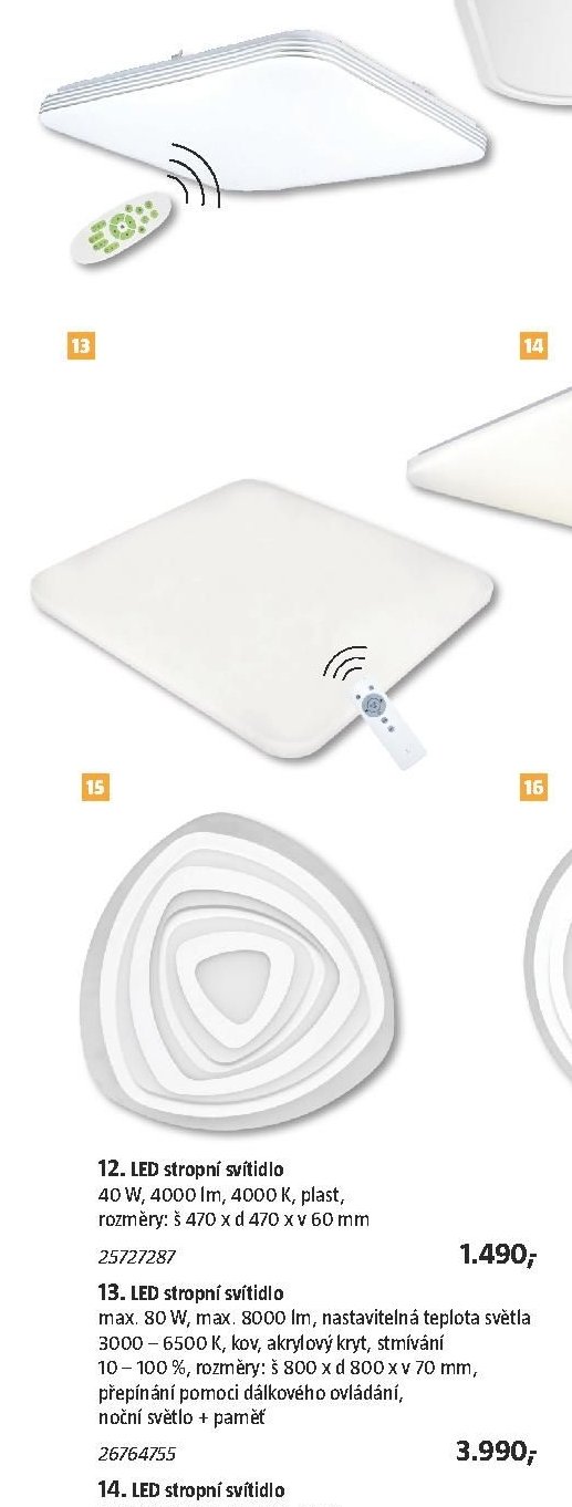 13. LED stropní svítidlo