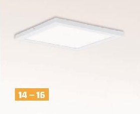 LED svítidlo Tinus 22 W, 2600 lm, 3000 K, kovový odlitek, barva: bílá, rozměry: š 300 x d 300 x v 38 mm 23186350