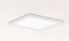 LED svítidlo Tinus 10,9 W, 1200 lm, 3000 K, kovový odlitek, barva: bílá, rozměry: š 170 x d 170 x v 38 mm 23186952