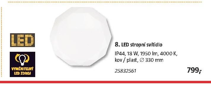 8. LED stropní svítidlo