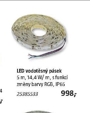 LED vodotěsný pásek 5 m