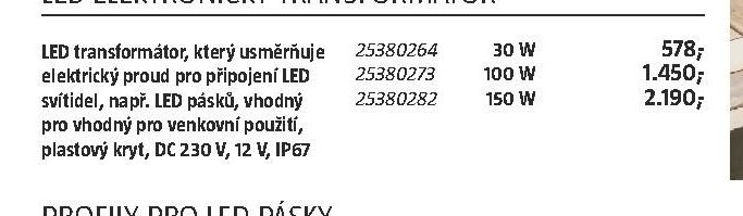LED transformátor, 30 W