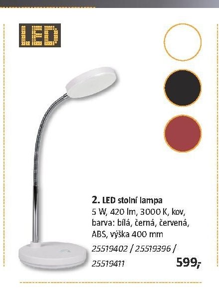 2. LED stolní lampa