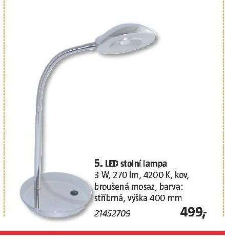 5. LED stolní lampa