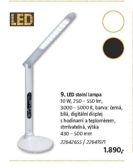 9. LED stolní lampa