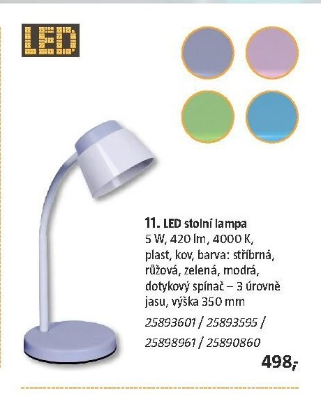 11. LED stolní lampa