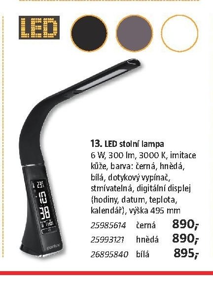 13. LED stolní lampa