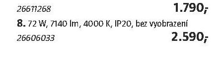 72 W, 7140 lm, 4000 K, IP20