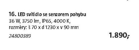 LED svítidlo 16